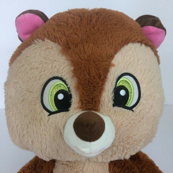 Fiesta Chippy Chipmunk Plush 17" Stuffed Animal Brown Soft Toy Sparkle Eyes - Picture 2 of 10